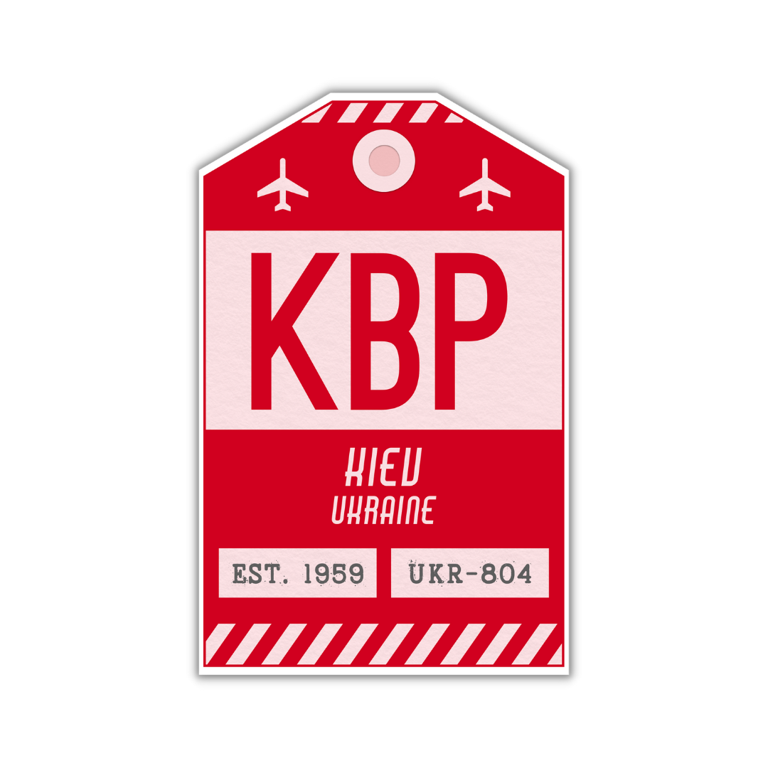 KBP Vintage Luggage Tag Sticker