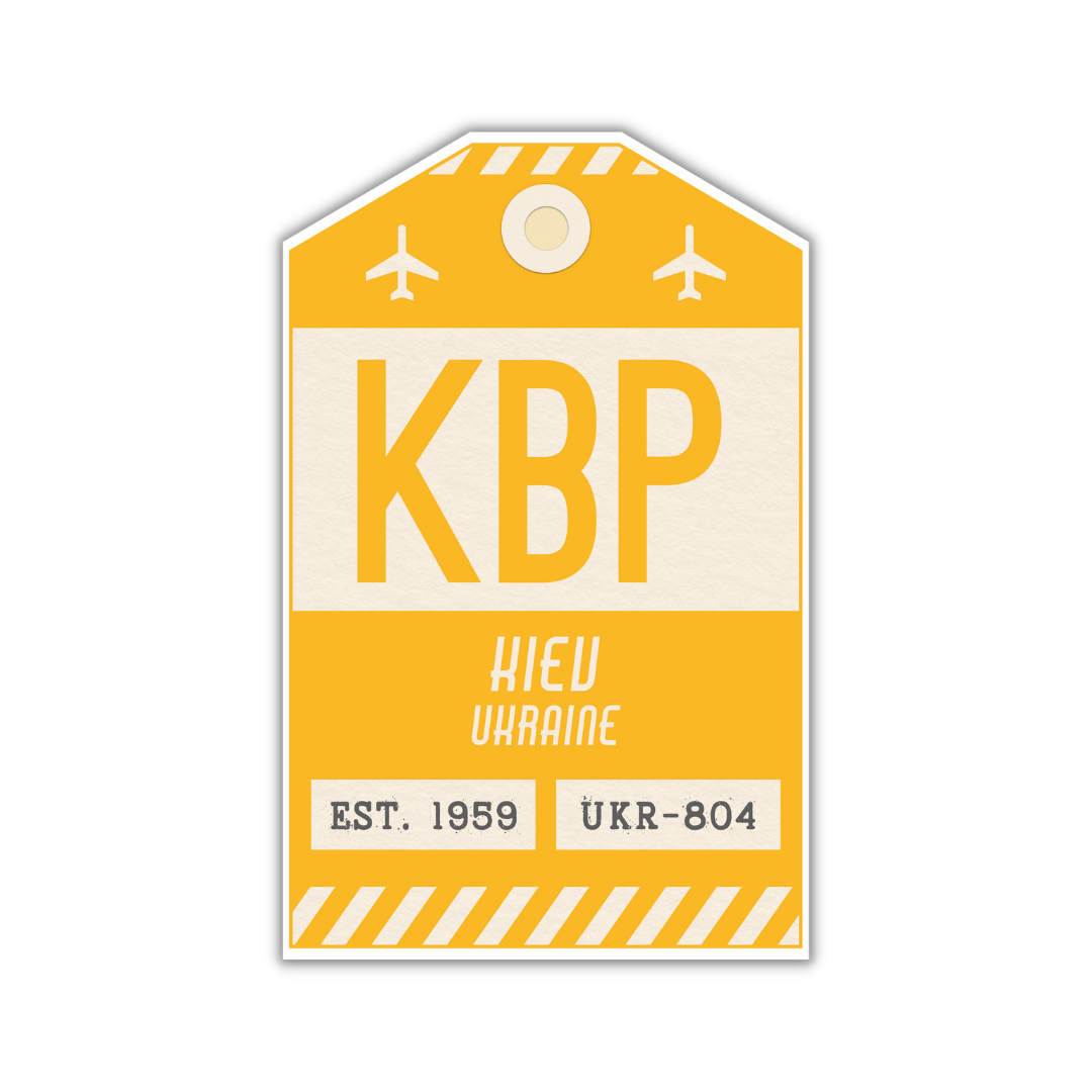 KBP Vintage Luggage Tag Sticker
