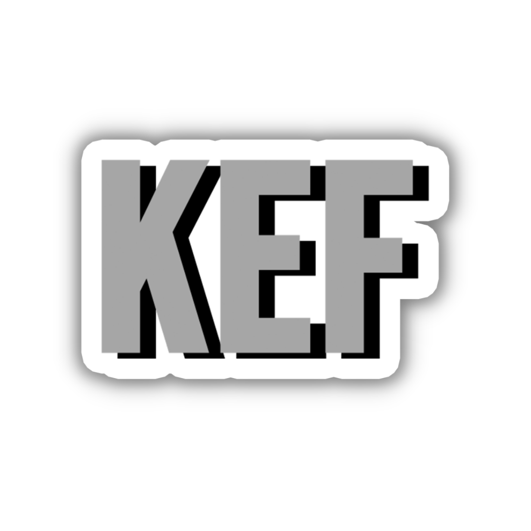 KEF Double Layered Sticker