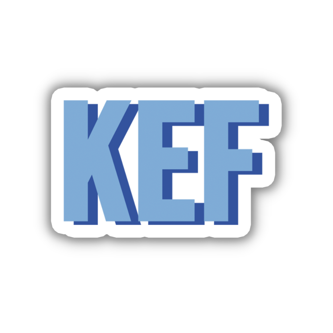 KEF Double Layered Sticker