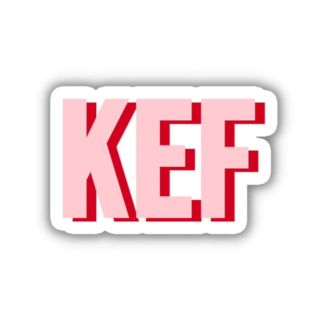 KEF Double Layered Sticker