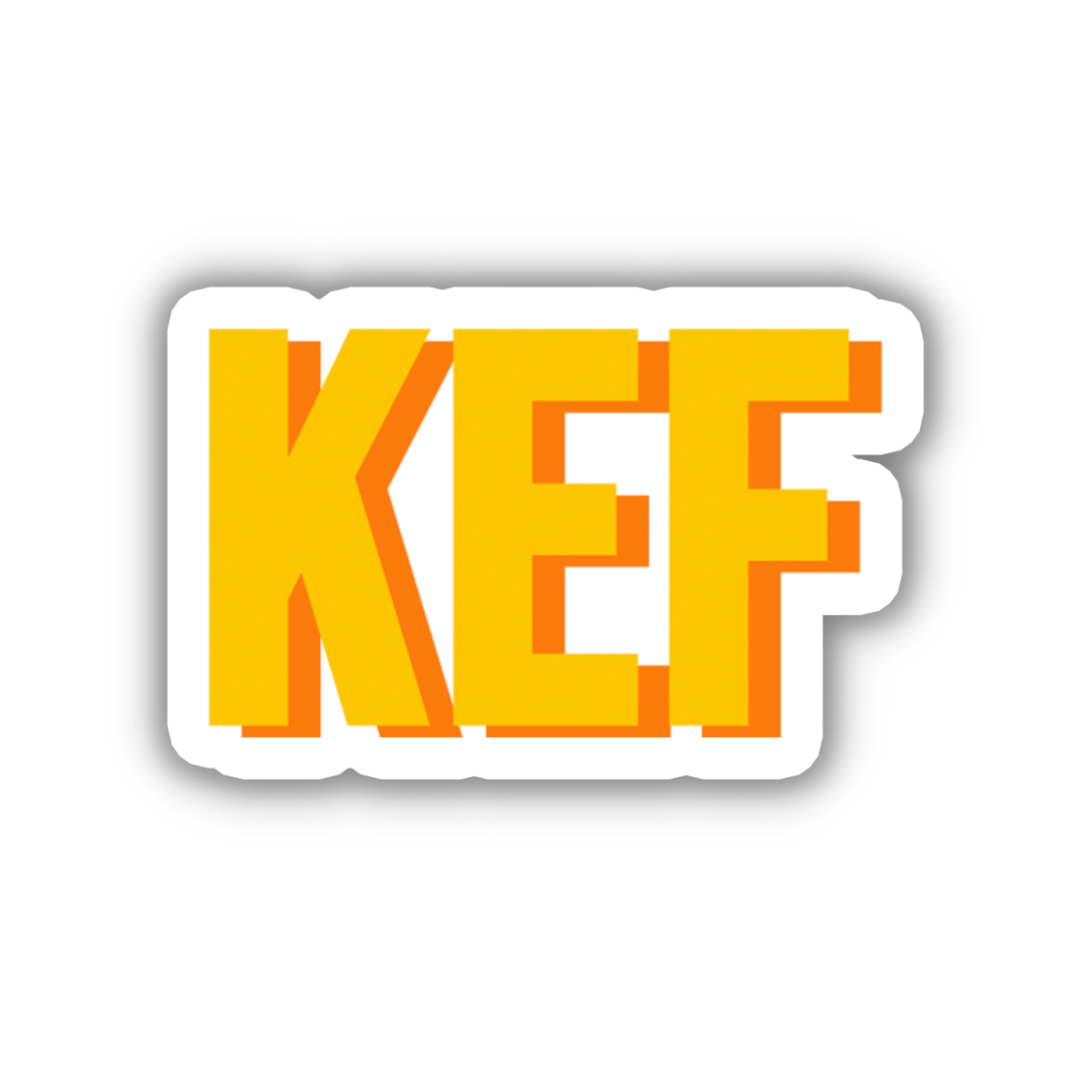 KEF Double Layered Sticker