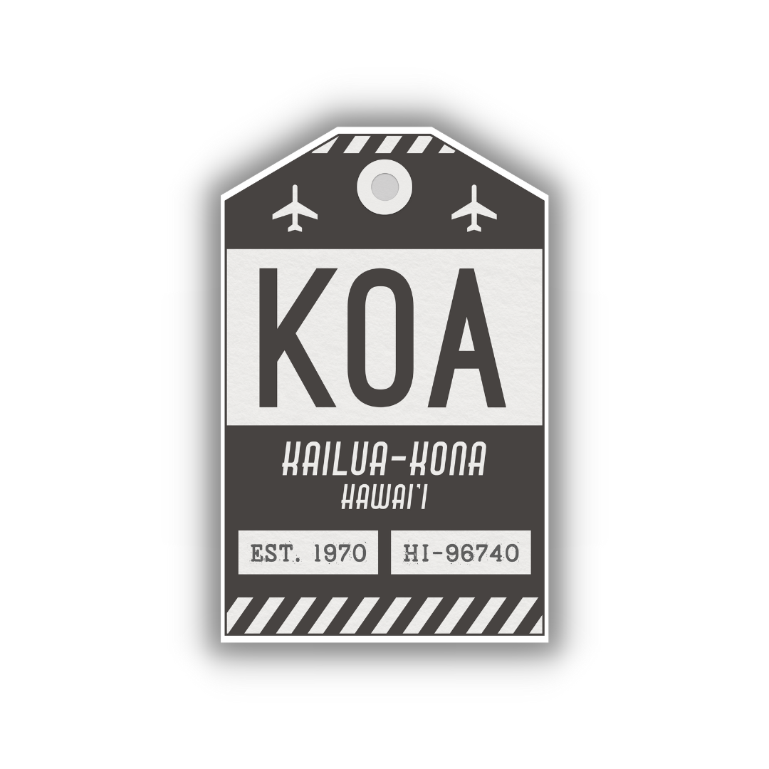 KOA Vintage Luggage Tag Sticker