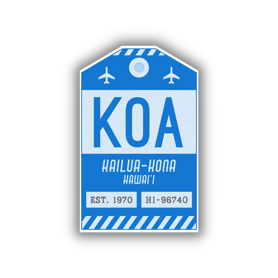 KOA Vintage Luggage Tag Sticker