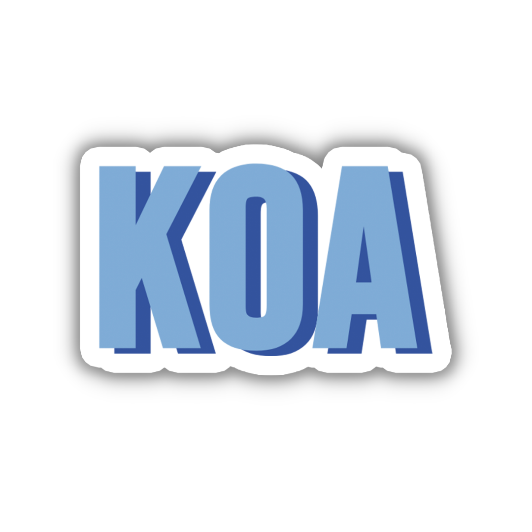KOA Double Layered Sticker
