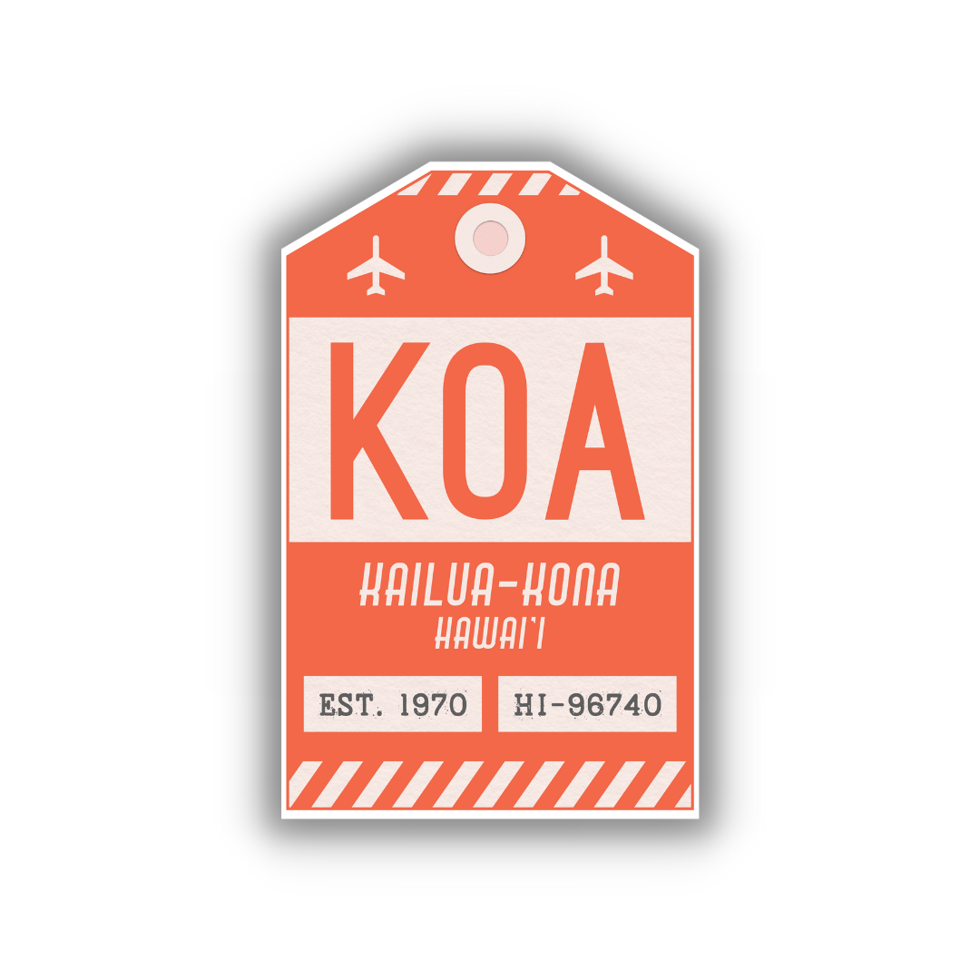 KOA Vintage Luggage Tag Sticker