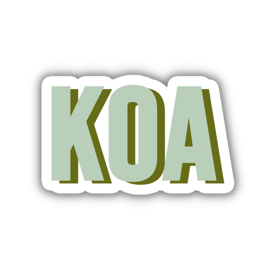 KOA Double Layered Sticker