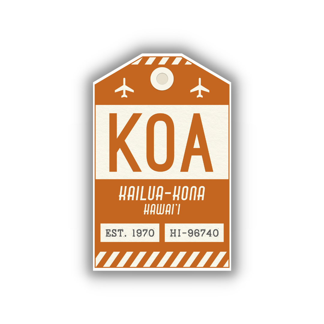 KOA Vintage Luggage Tag Sticker