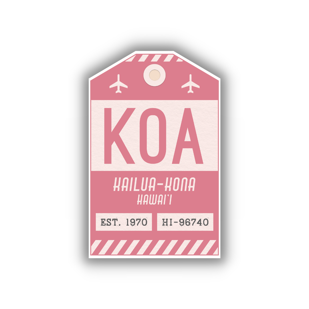 KOA Vintage Luggage Tag Sticker