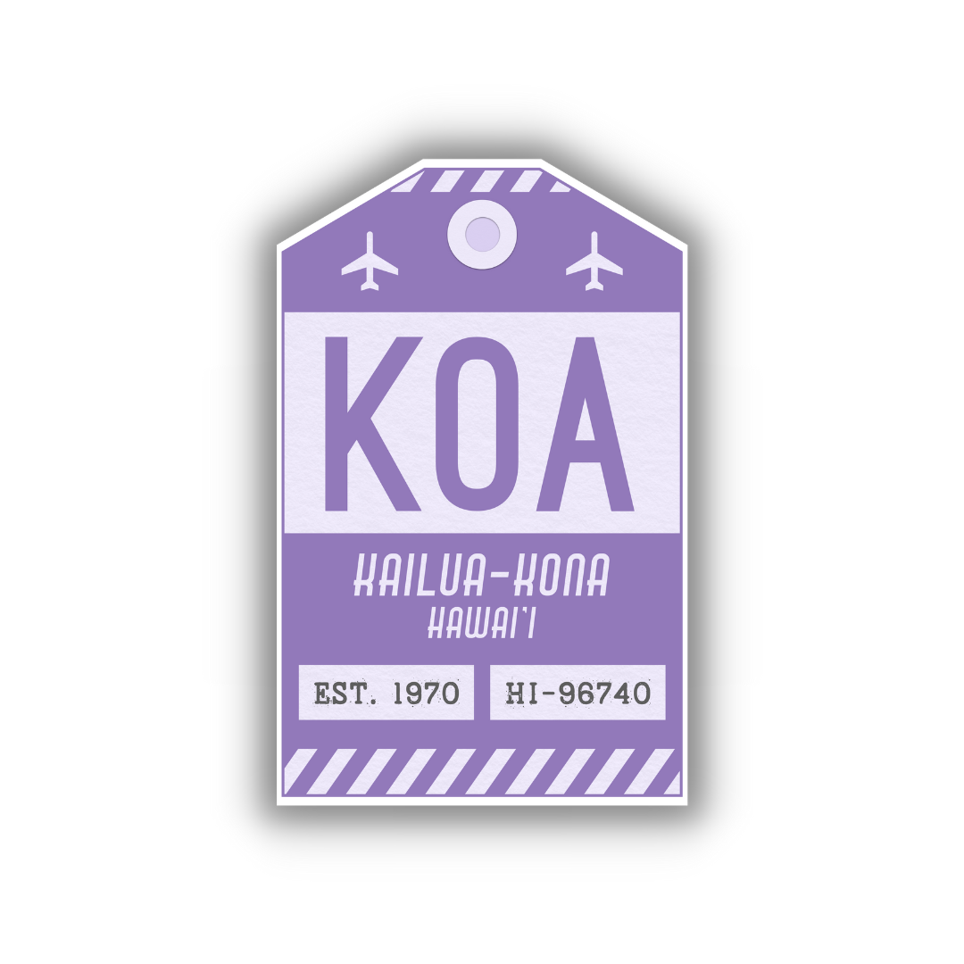 KOA Vintage Luggage Tag Sticker