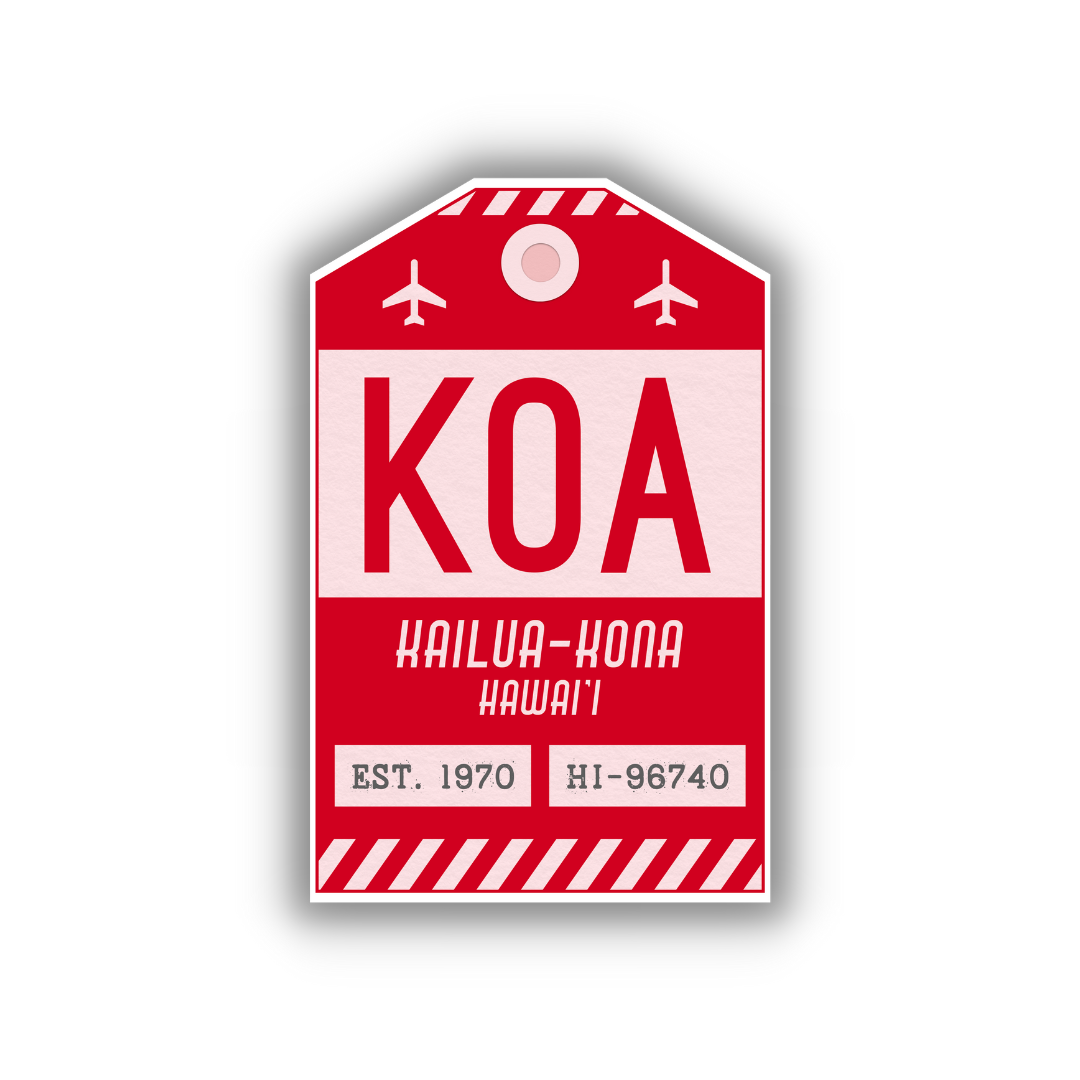 KOA Vintage Luggage Tag Sticker