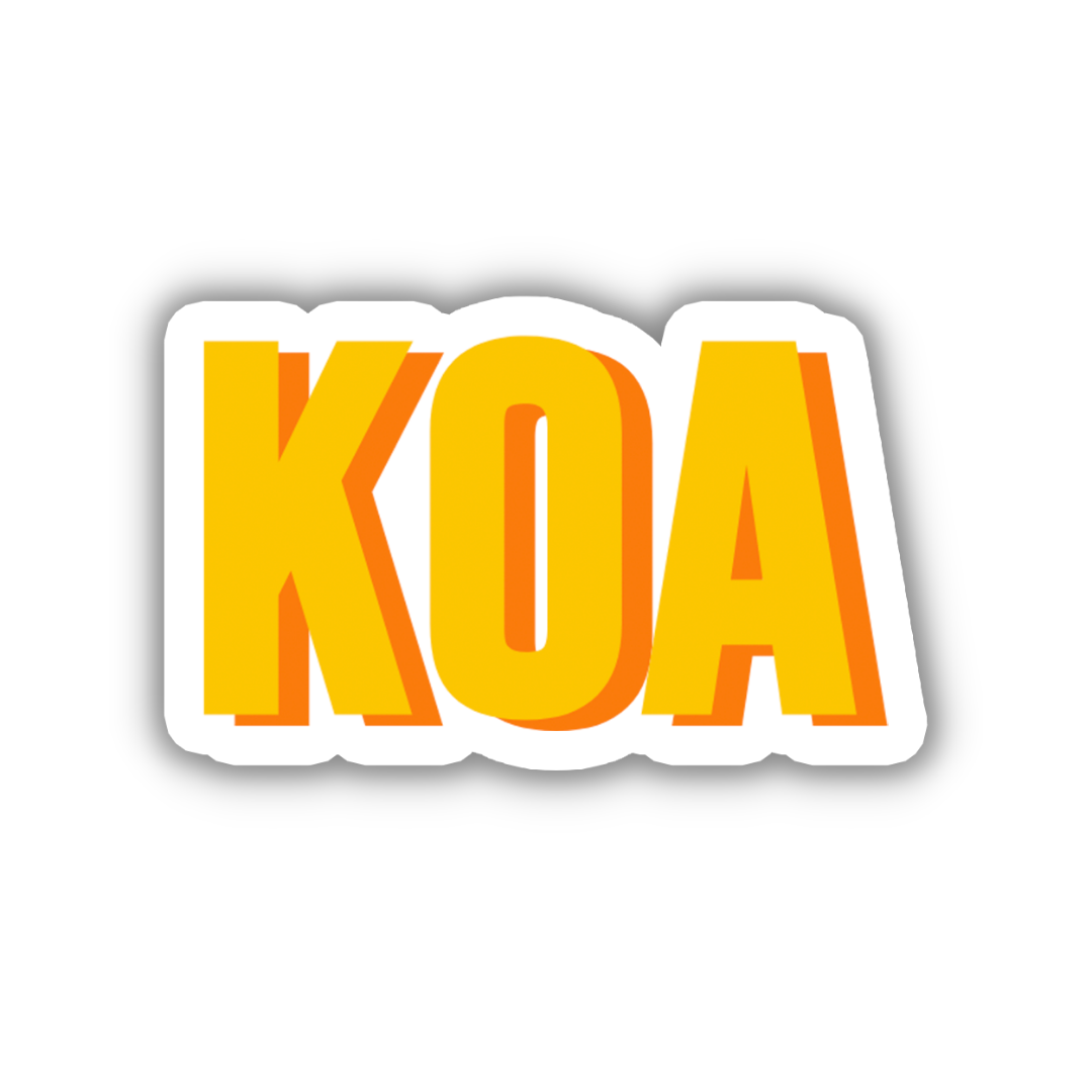 KOA Double Layered Sticker