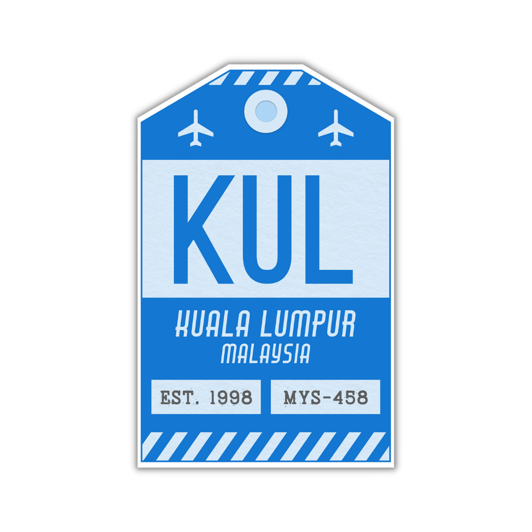 KUL Vintage Luggage Tag Sticker