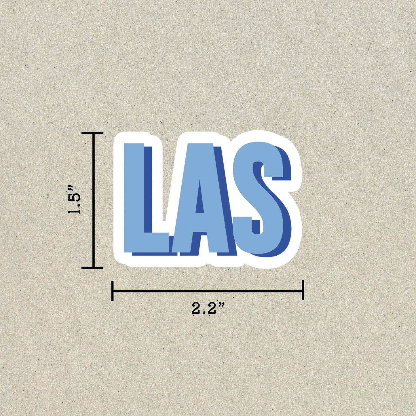 LAS Double Layered Sticker