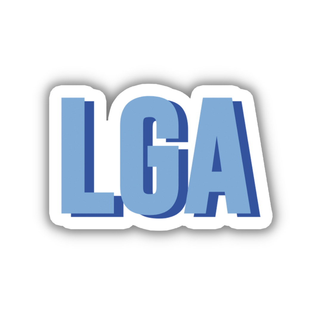 LGA Double Layered Sticker