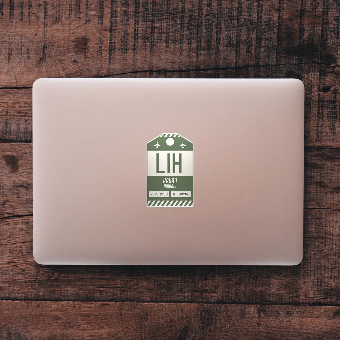 LIH Vintage Luggage Tag Sticker