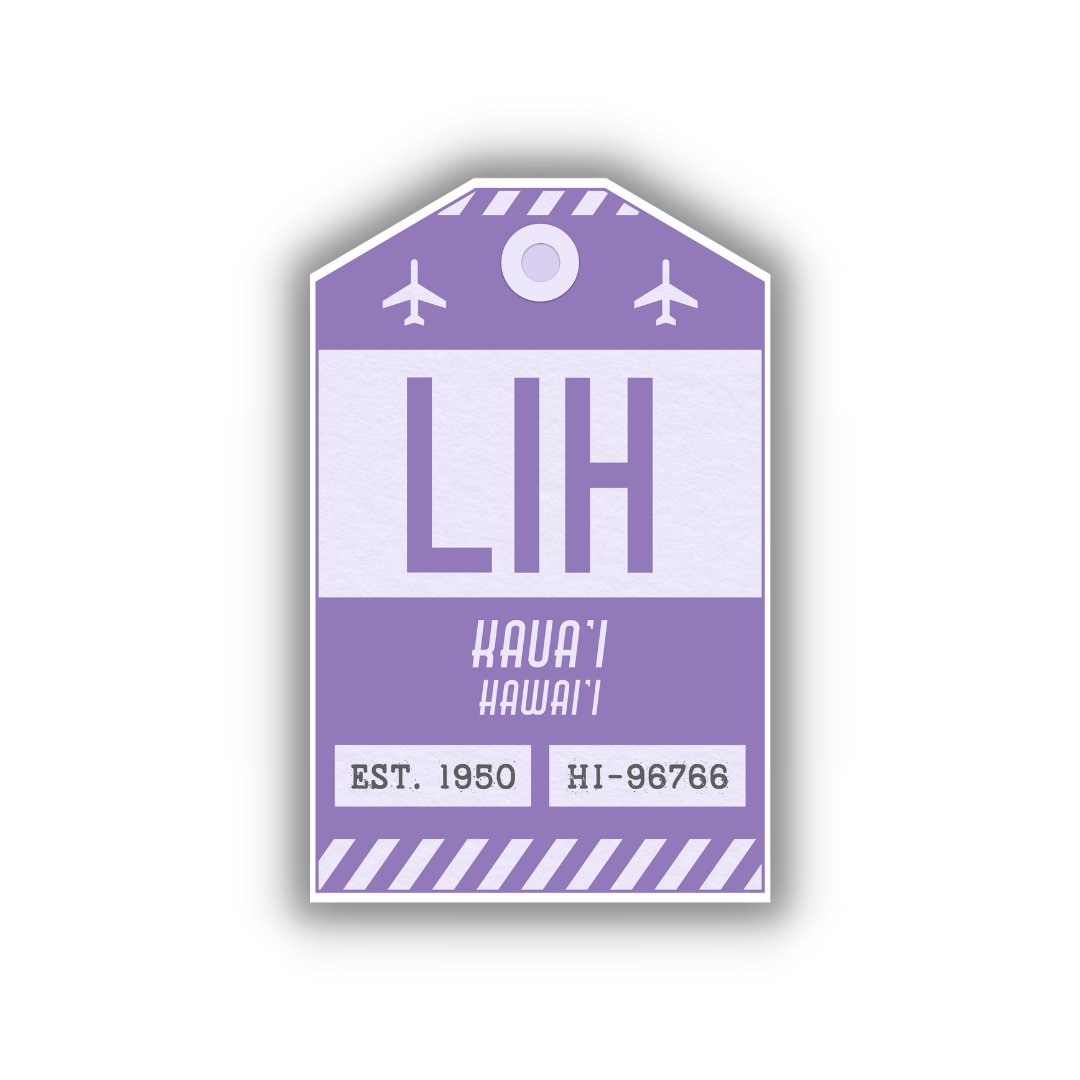 LIH Vintage Luggage Tag Sticker