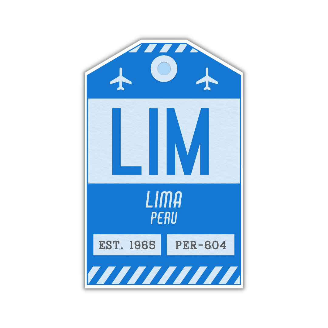 LIM Vintage Luggage Tag Sticker