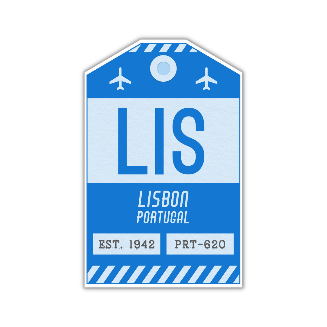 LIS Vintage Luggage Tag Sticker