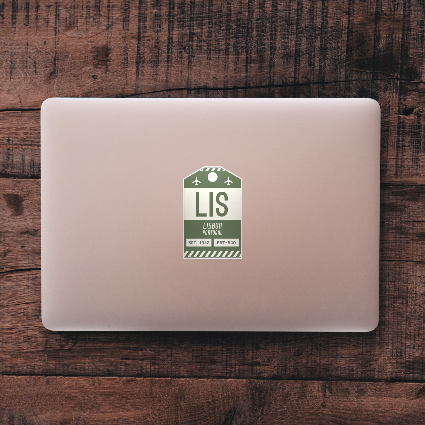 LIS Vintage Luggage Tag Sticker