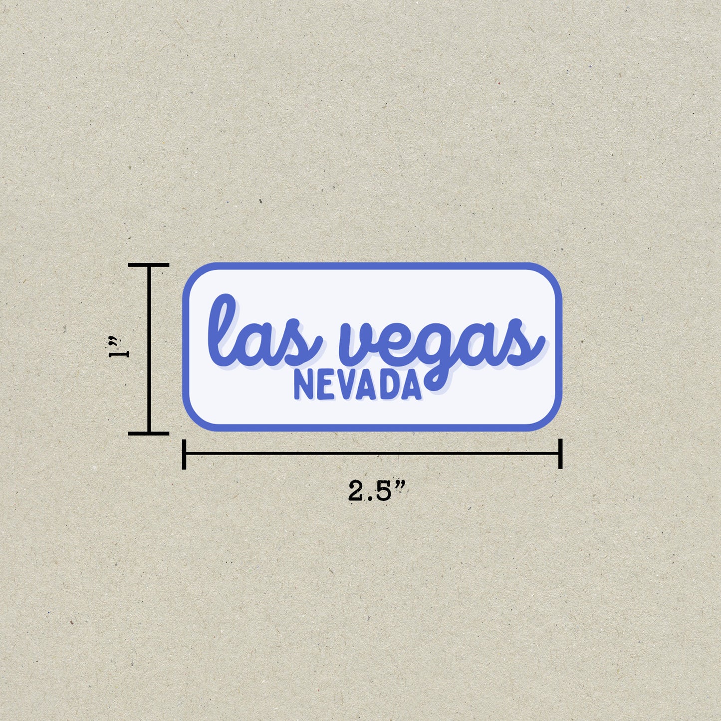Las Vegas, Nevada Retro Travel Sticker – Colorful Vinyl Decal for Laptop, Water Bottle & Luggage