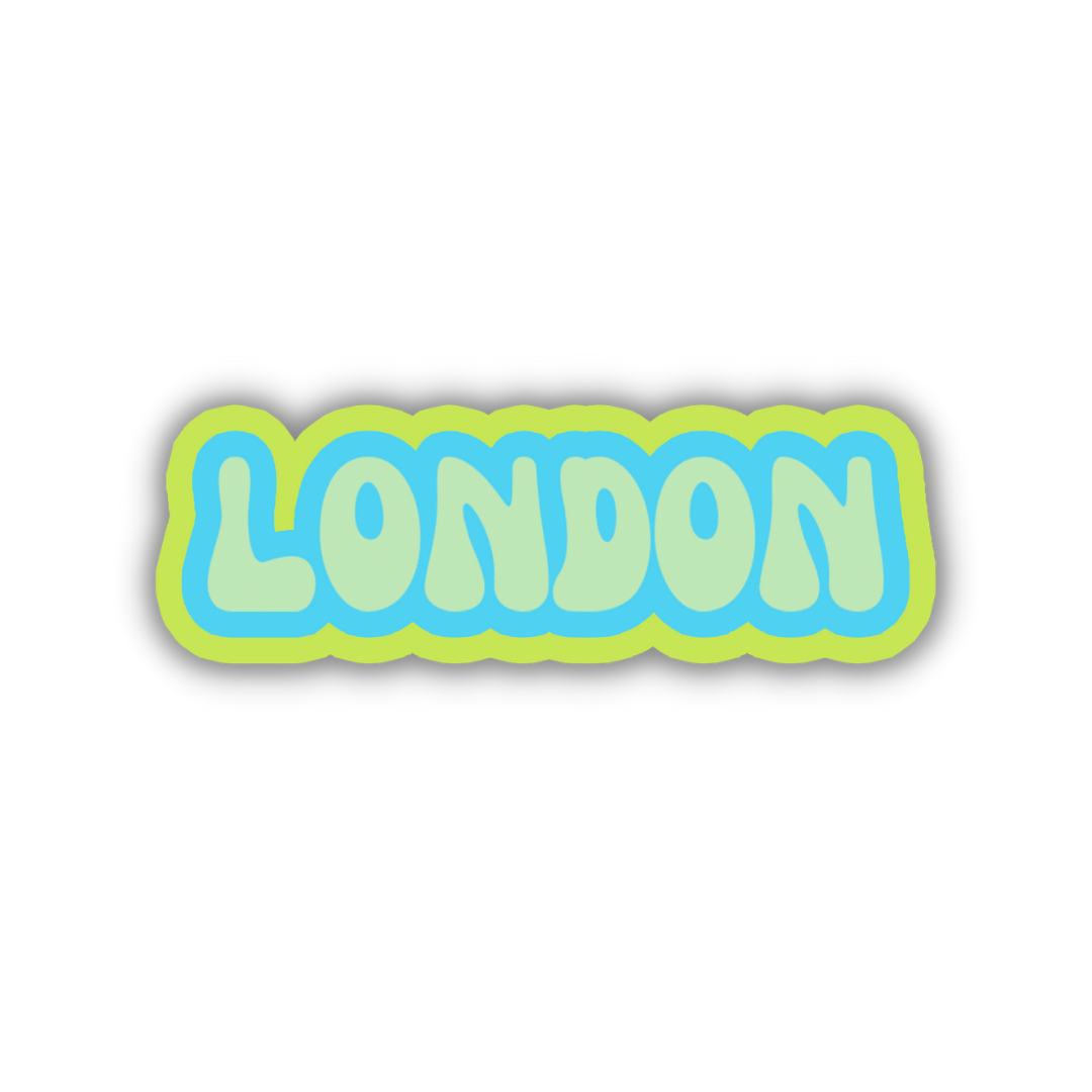 London Cloud Sticker