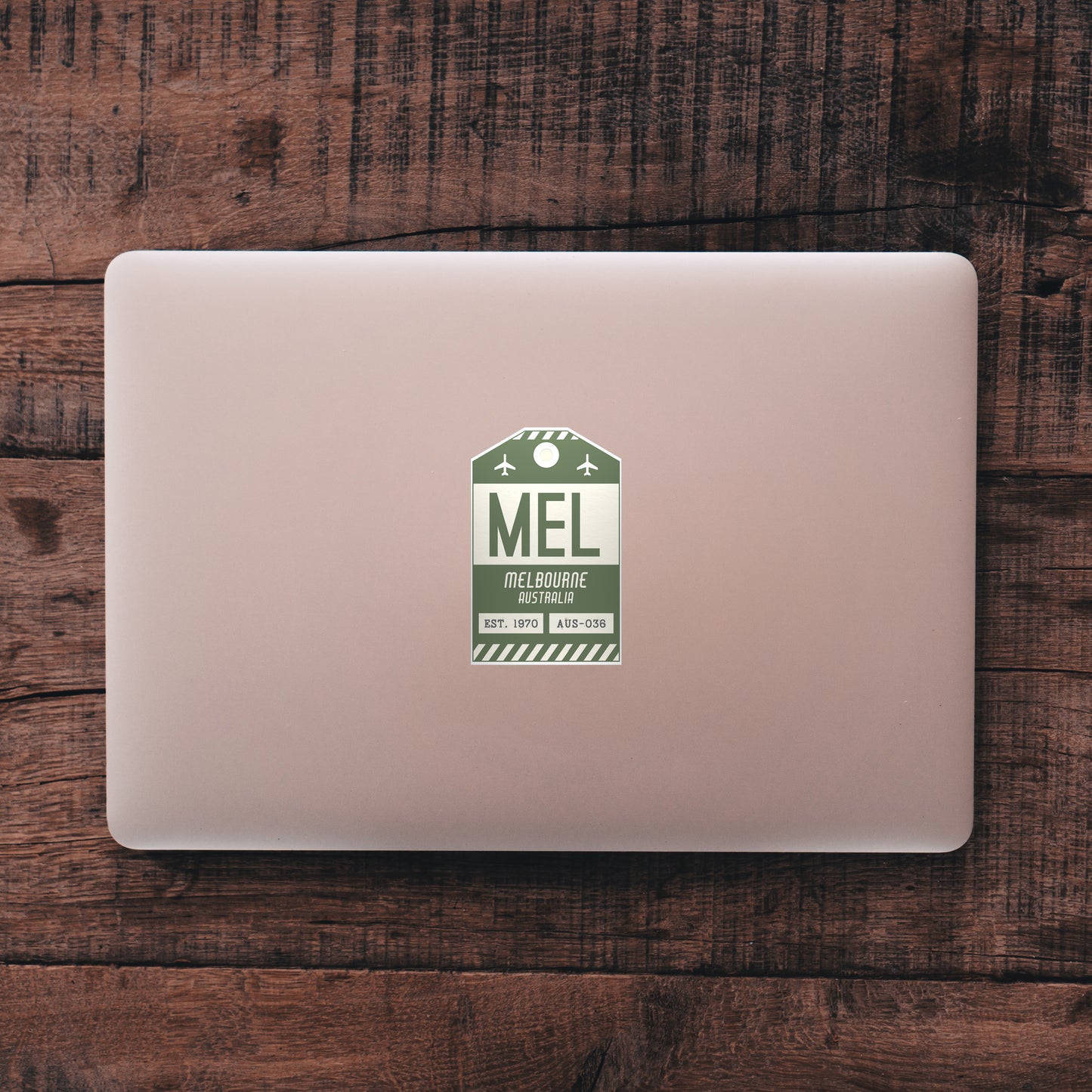 MEL Vintage Luggage Tag Sticker
