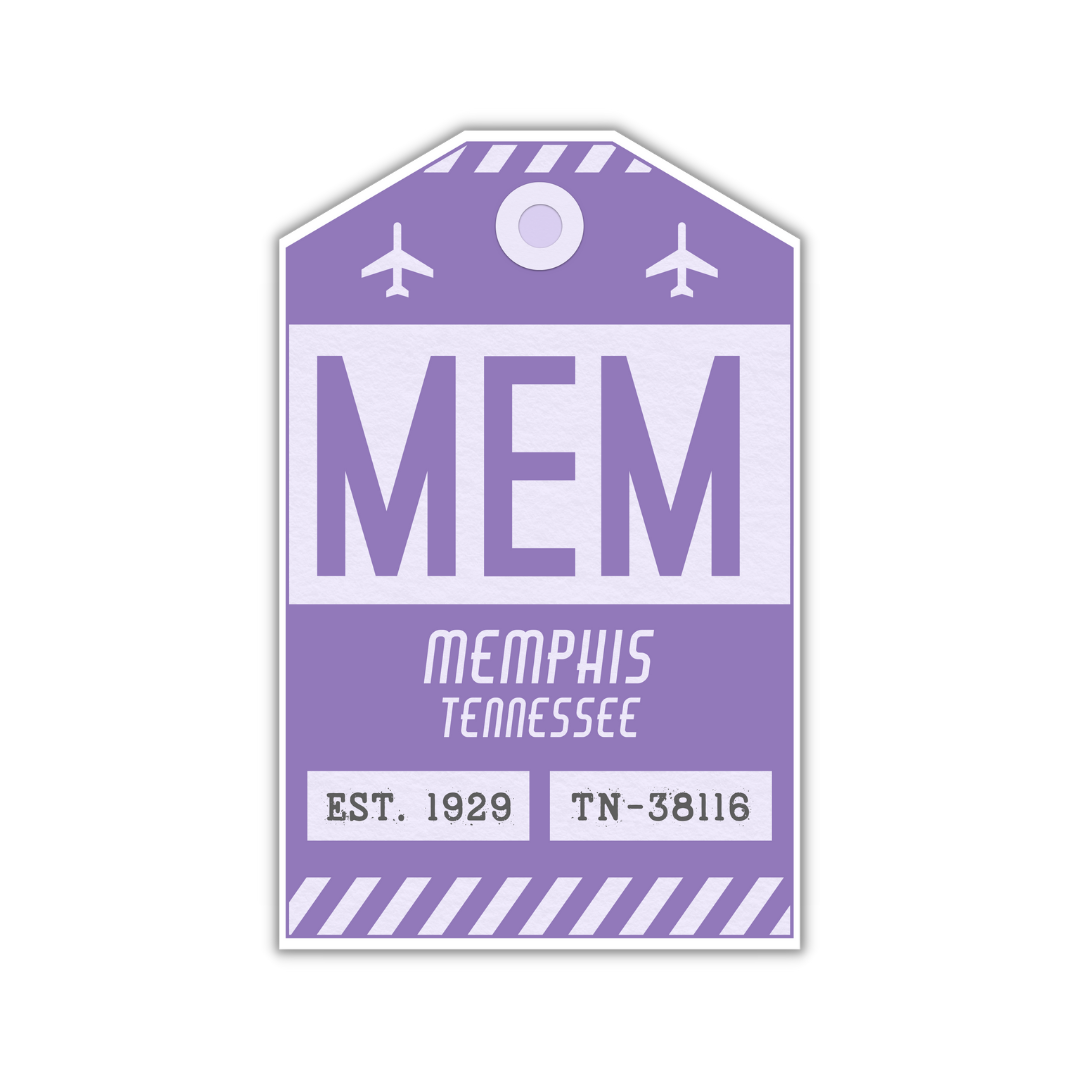 MEM Vintage Luggage Tag Sticker