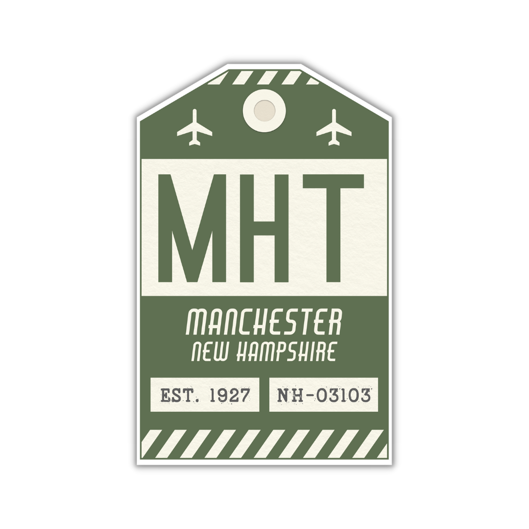 MHT Vintage Luggage Tag Sticker