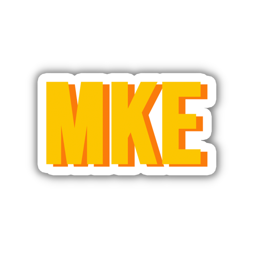 MKE Double Layered Sticker