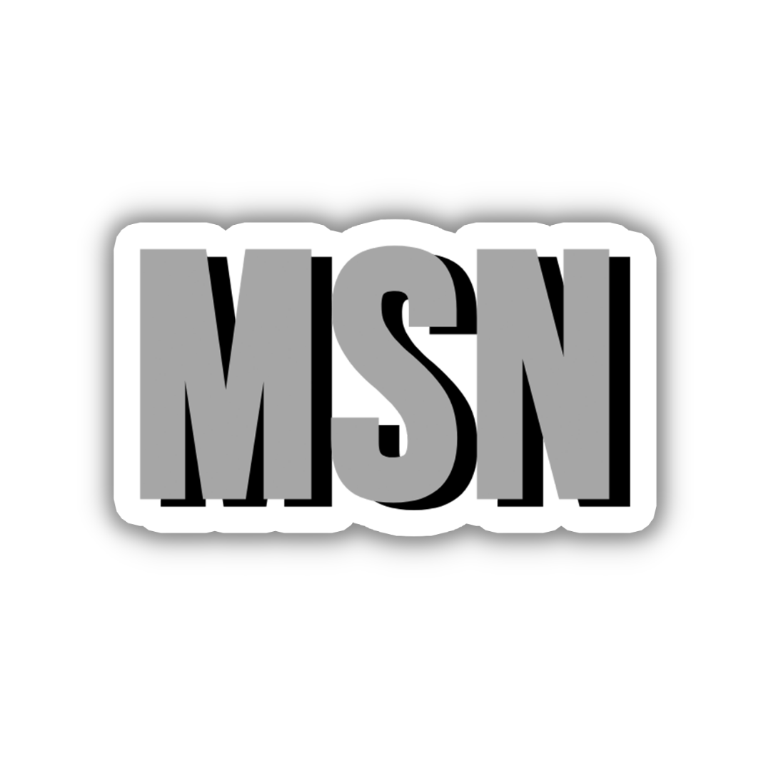 MSN Double Layered Sticker