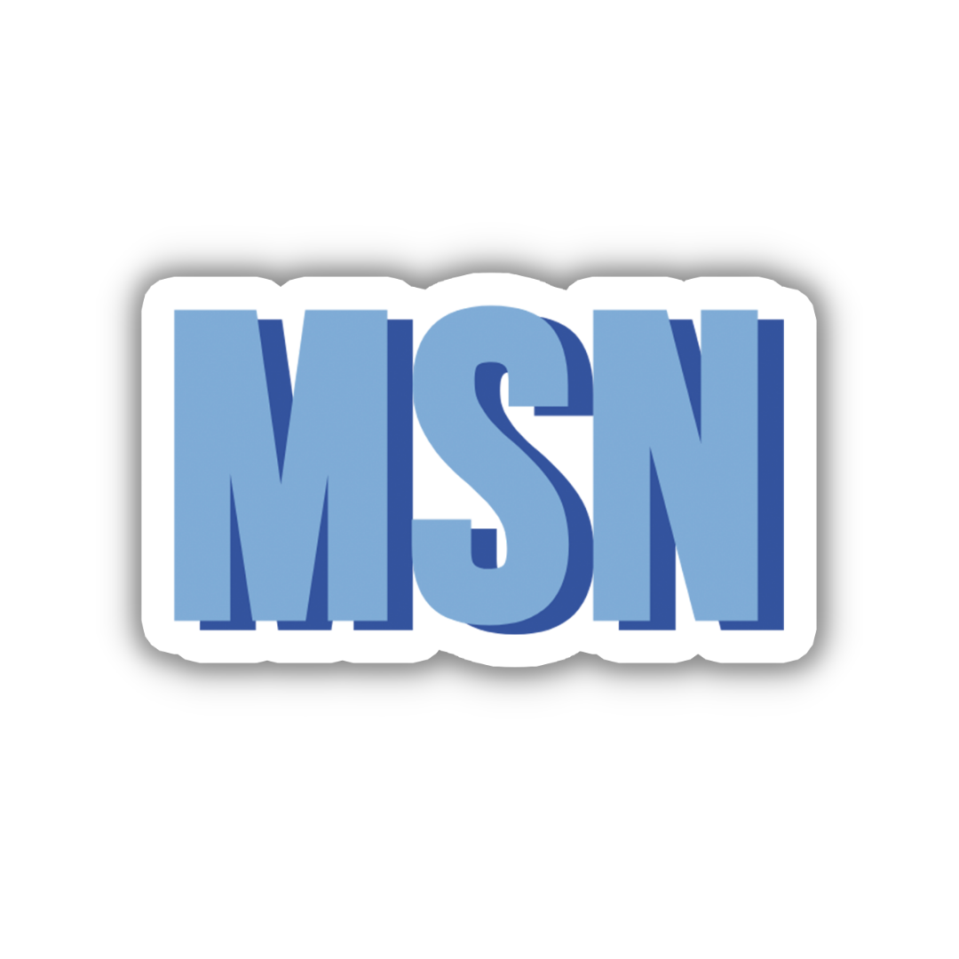 MSN Double Layered Sticker