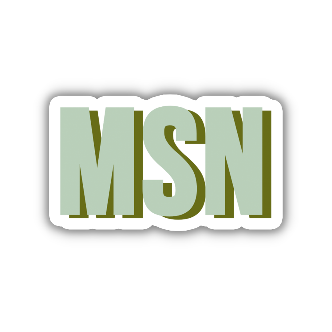 MSN Double Layered Sticker