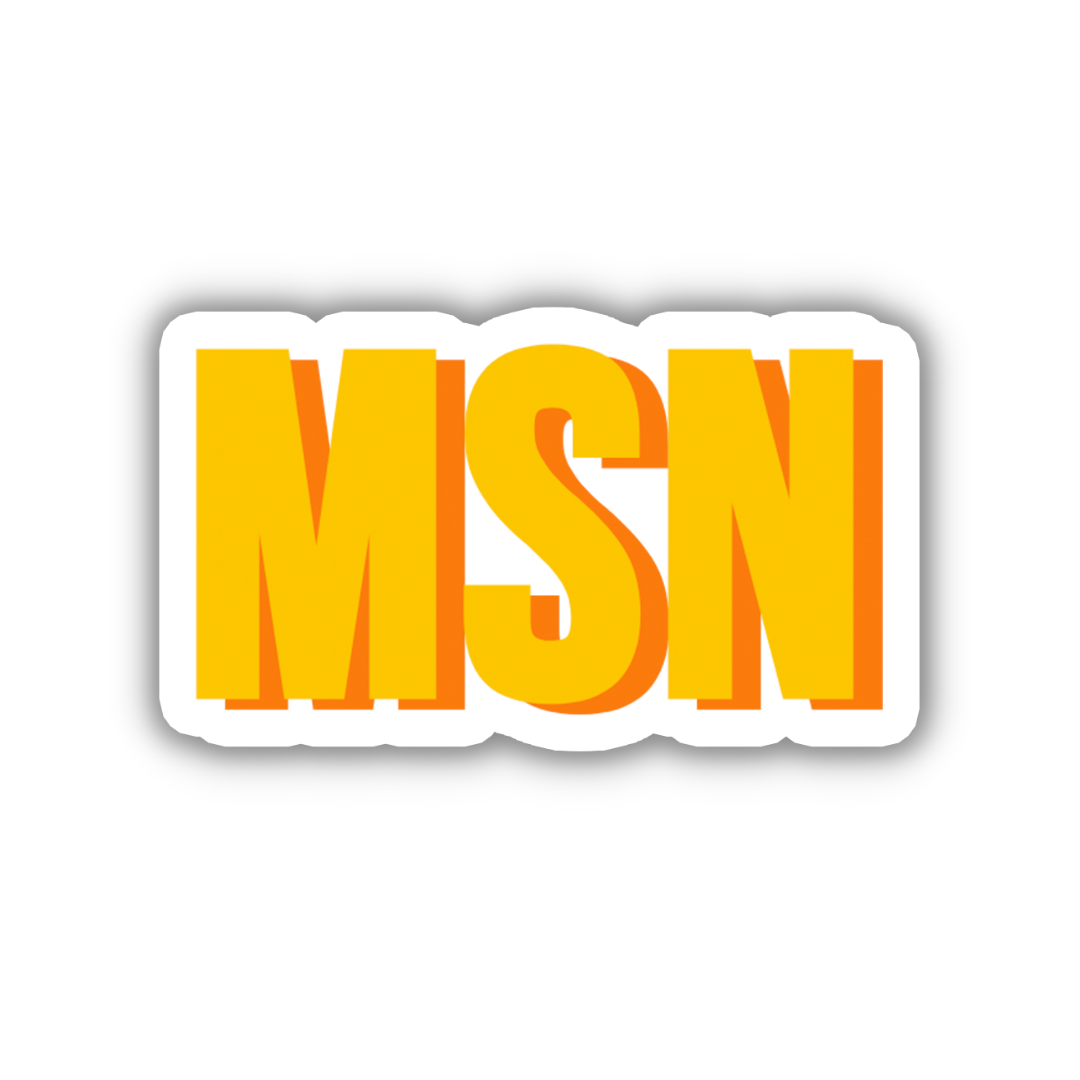 MSN Double Layered Sticker