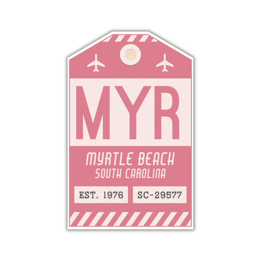 MYR Vintage Luggage Tag Sticker