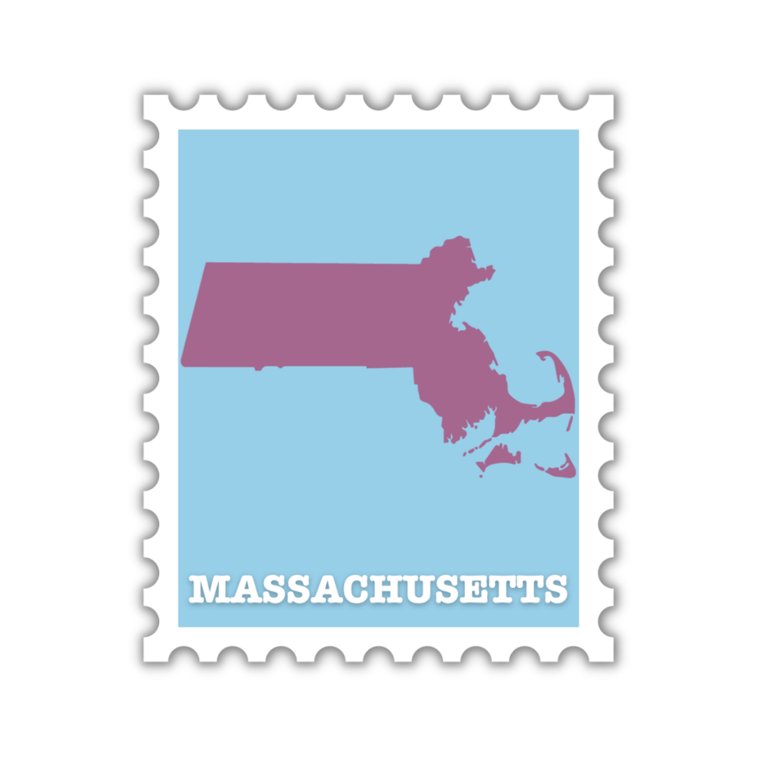 Massachusetts Stamp Sticker