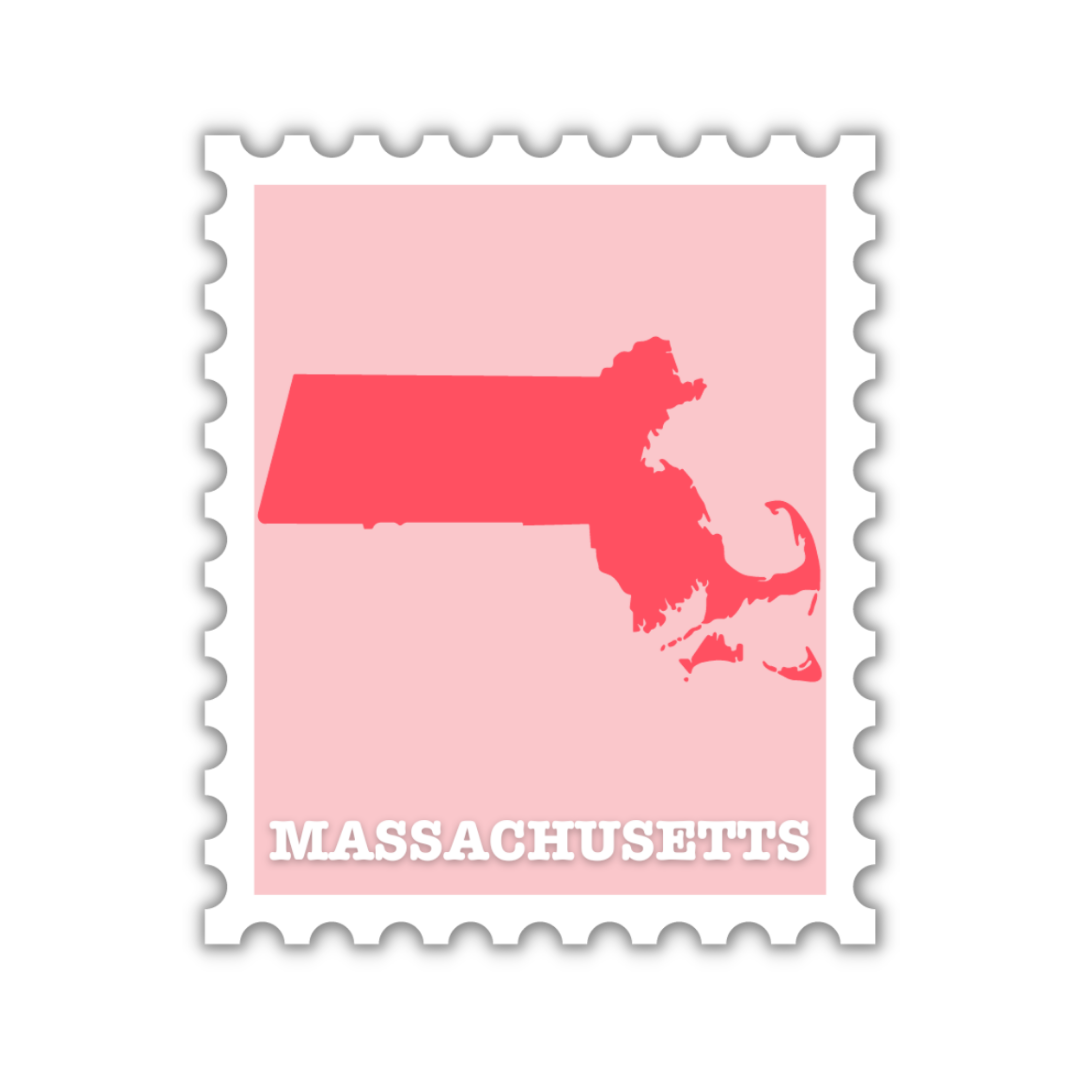Massachusetts Stamp Sticker