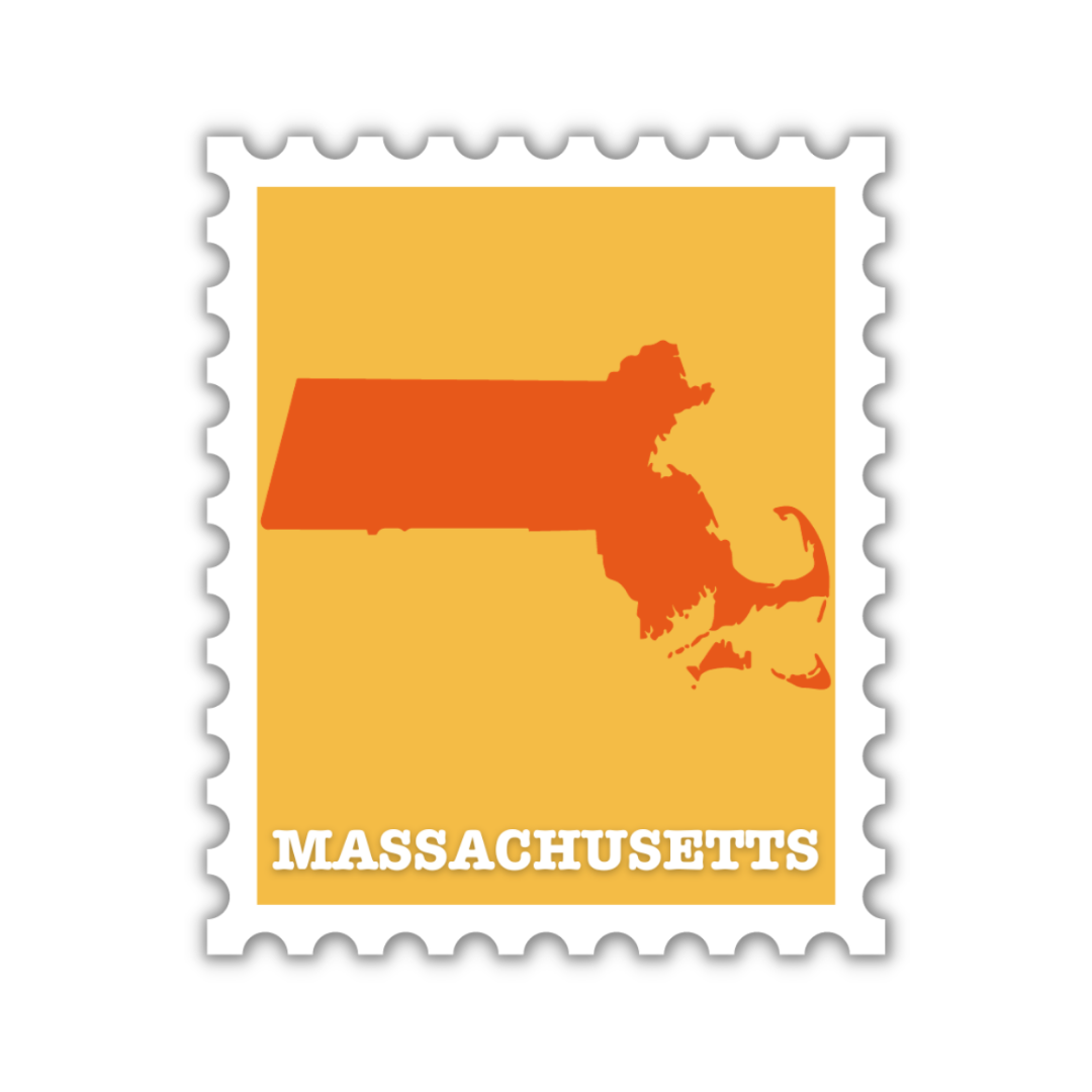 Massachusetts Stamp Sticker