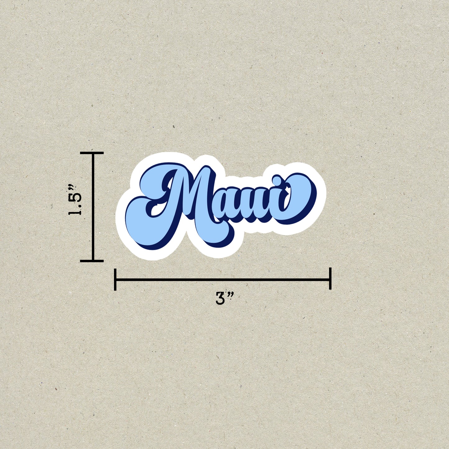 Maui Vintage Sticker