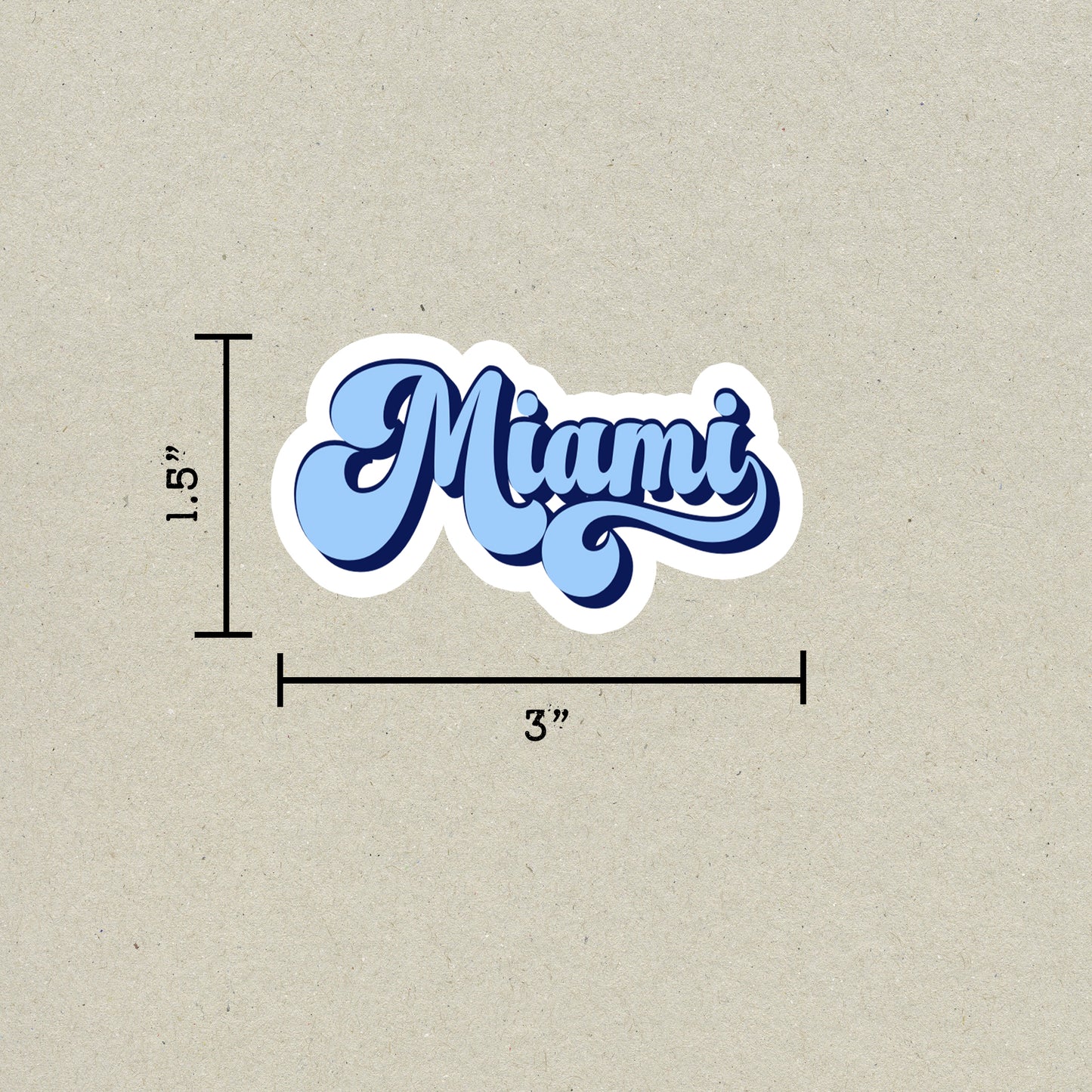 Miami Vintage Sticker