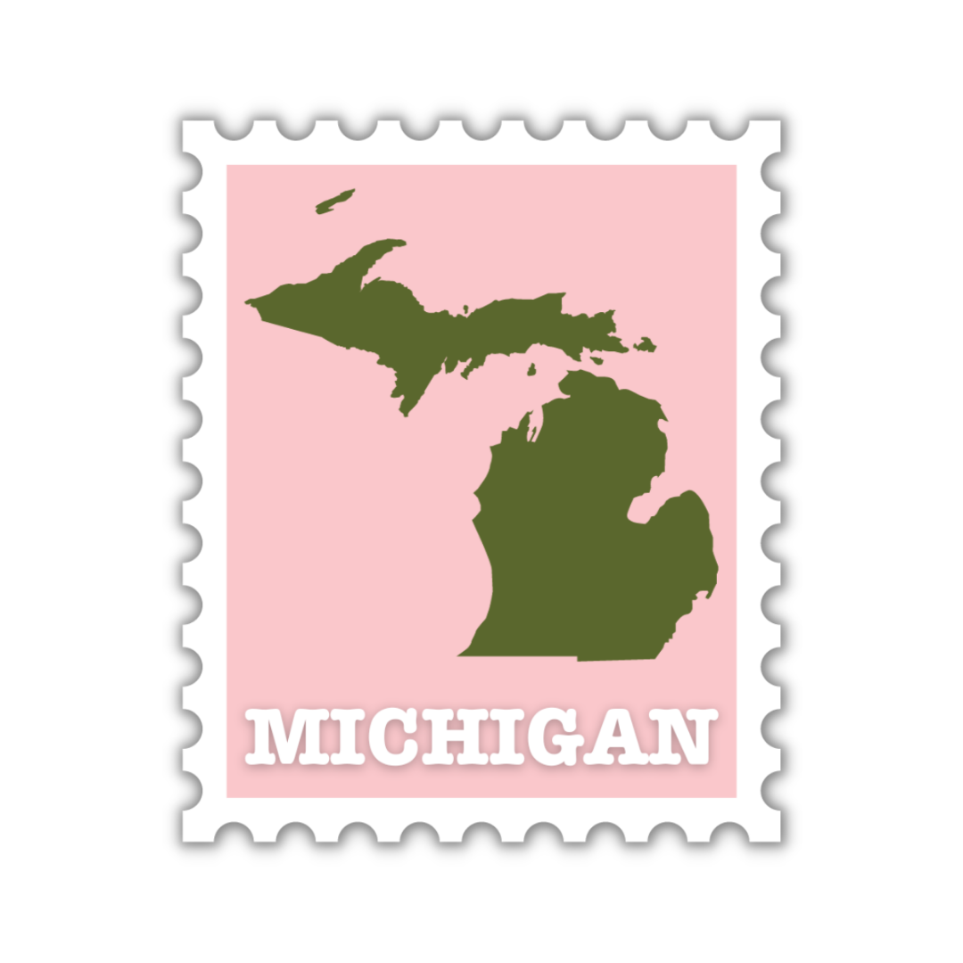 Michigan Stamp Sticker