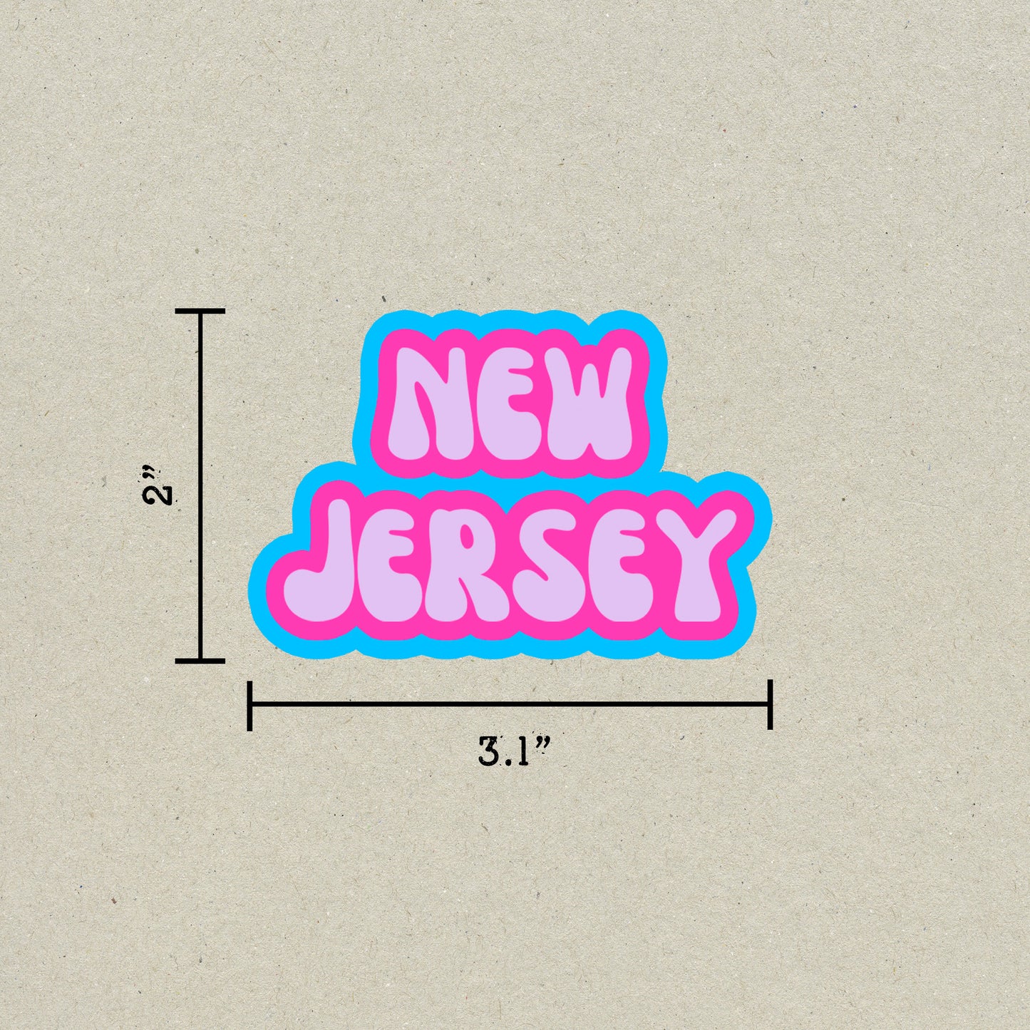 New Jersey Cloud Sticker
