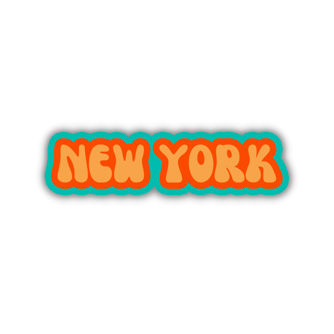 New York Cloud Sticker