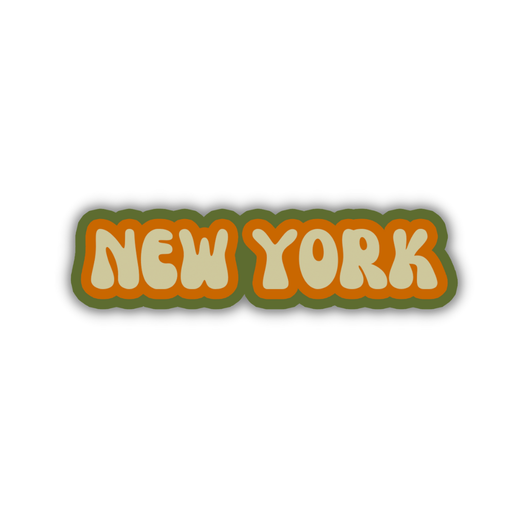 New York Cloud Sticker