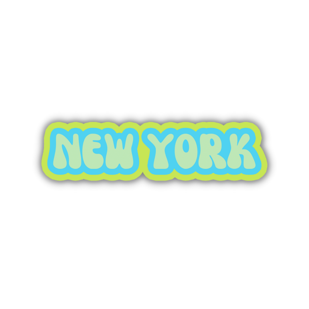 New York Cloud Sticker
