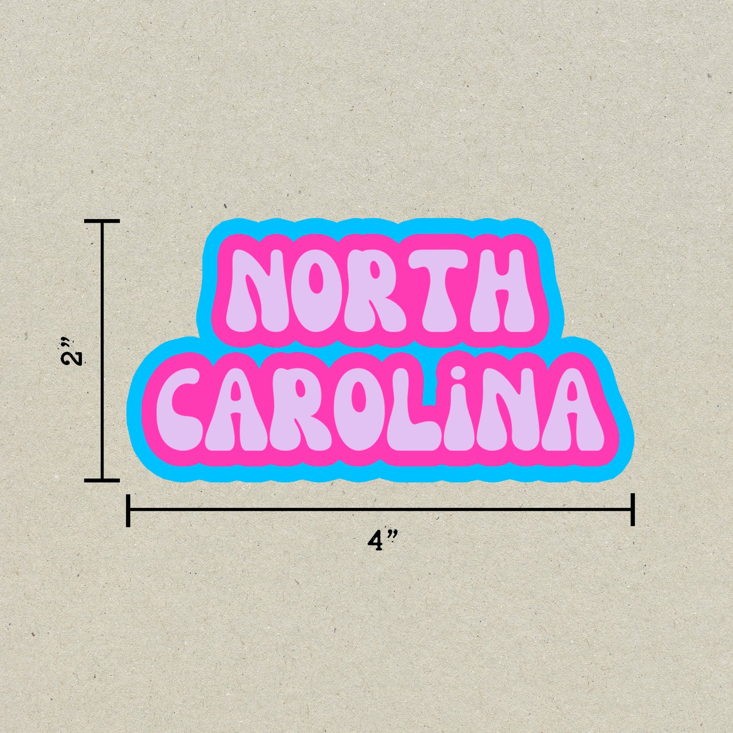 North Carolina Cloud Sticker