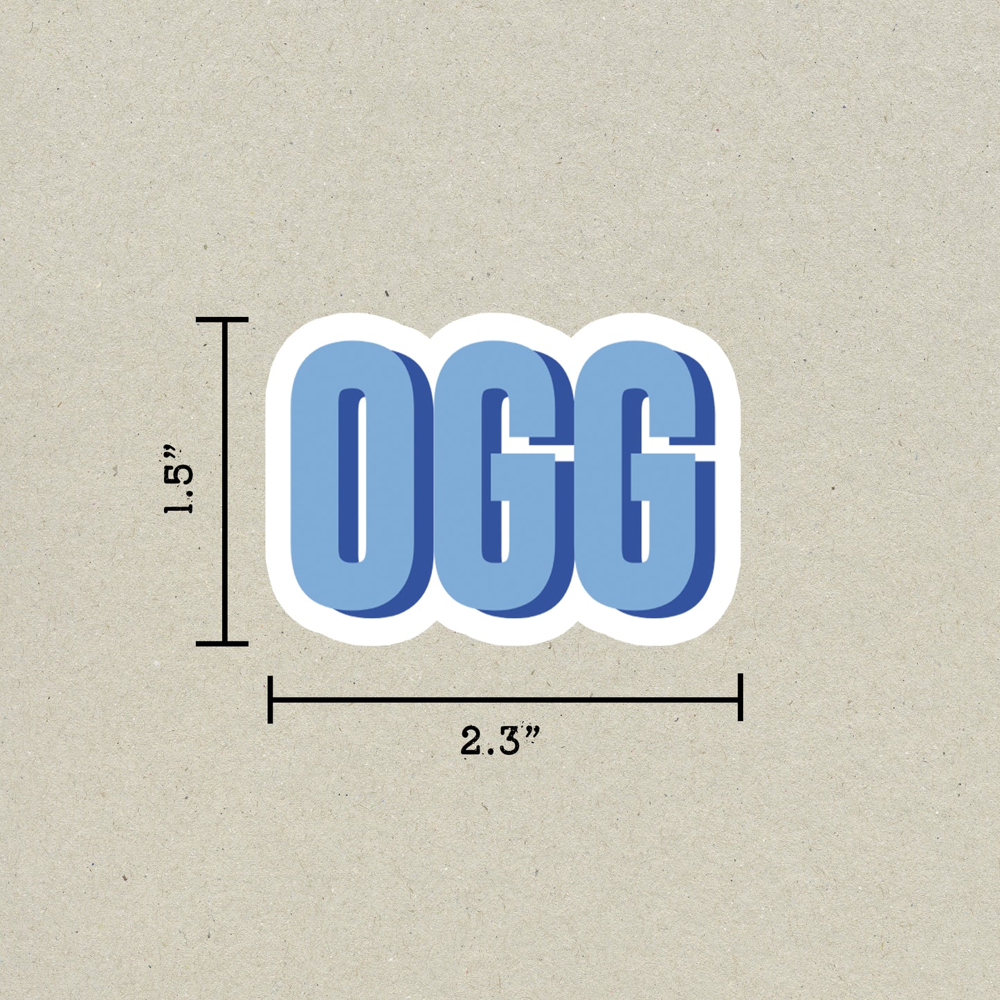 OGG Double Layered Sticker