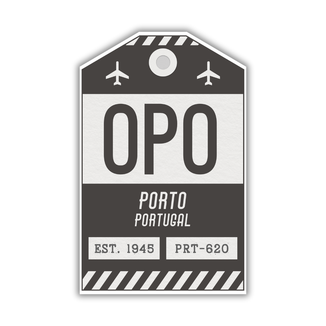 OPO Vintage Luggage Tag Sticker