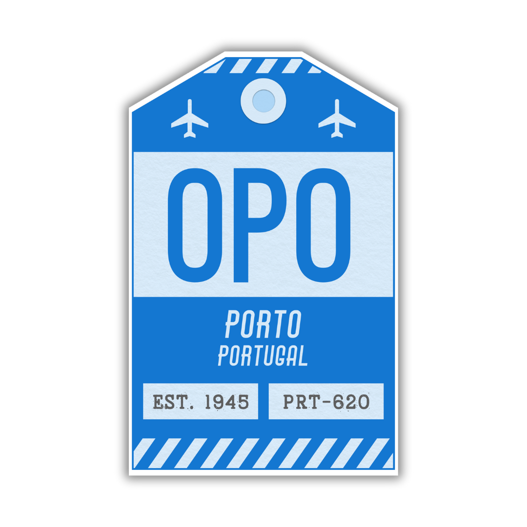 OPO Vintage Luggage Tag Sticker