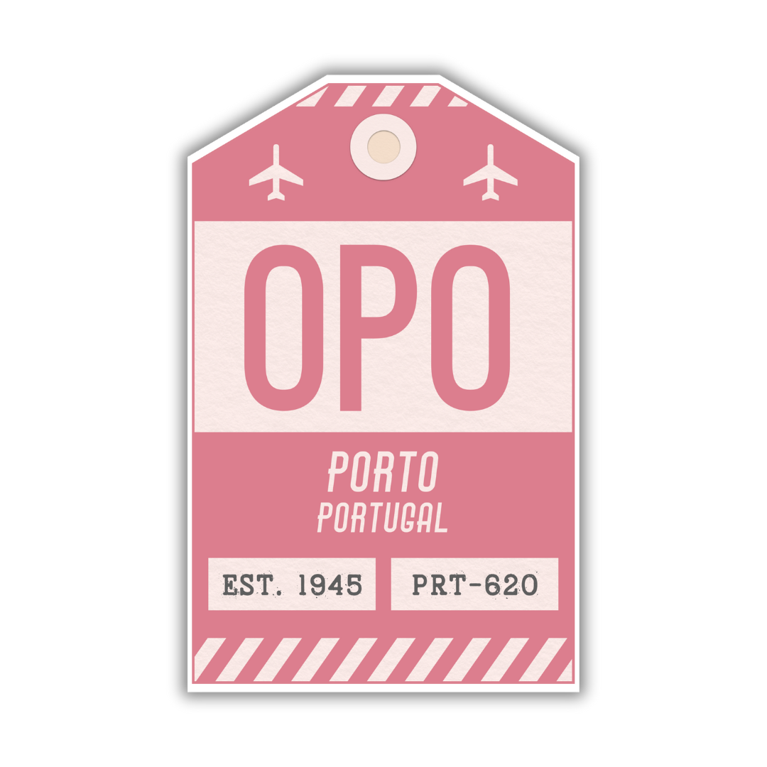 OPO Vintage Luggage Tag Sticker